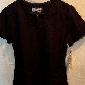 Grey's Anatomy Barco Black Womens Scrib Top